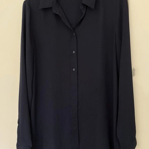 Mango small shirt used, classic black, loose polyester