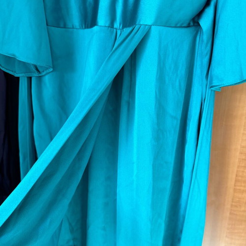 Closet London dress used, green, long envelope style
