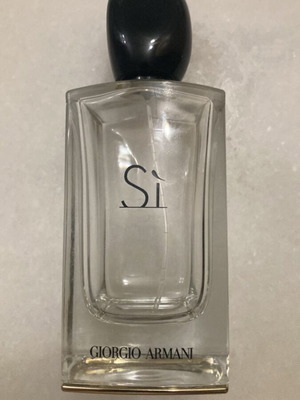 Si Giorgio Armani empty perfume bottle used