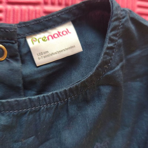 Prenatal dark blue dress for girl 6-7 years like new