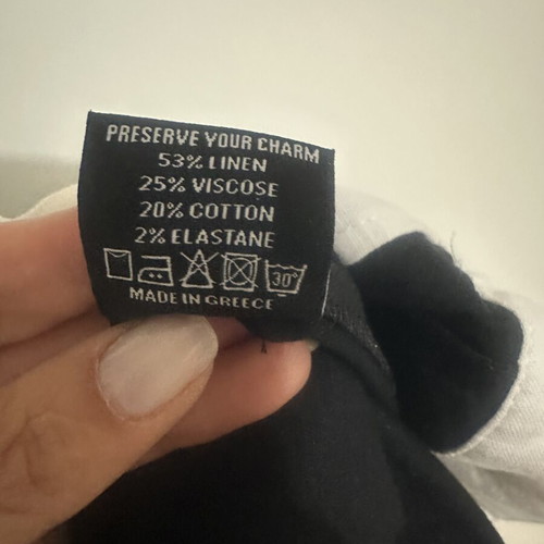 Nadia Rapti midi dress black with white details like new