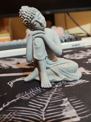Decorative Buddha statue for aquarium or terrarium, 10 cm
