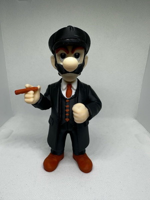 Luigi Peaky Blinders figure like new, 14cm tall
