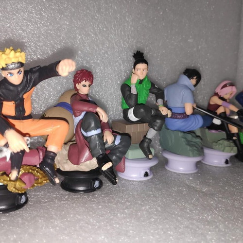 Naruto Shippuden anime figure set of 6, like new