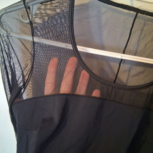 Black see-through top like new, size S, black