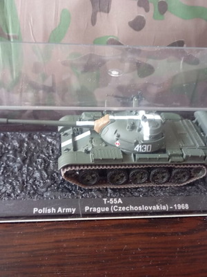 DeAgostini T-55A Polish Army tank model 1:72