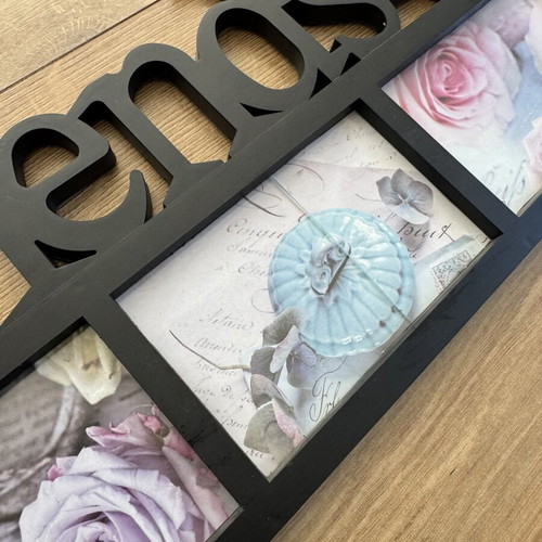 Photo frame used with cracked middle glass
