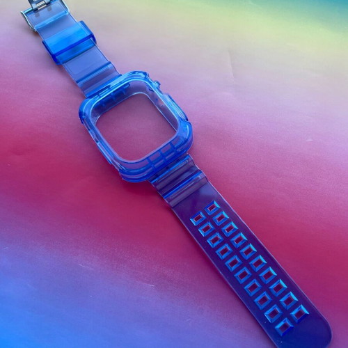 Apple Watch Ultra 49mm silicone band blue like new, waterproof