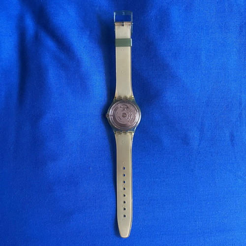 Swatch automatic wristwatch, light green