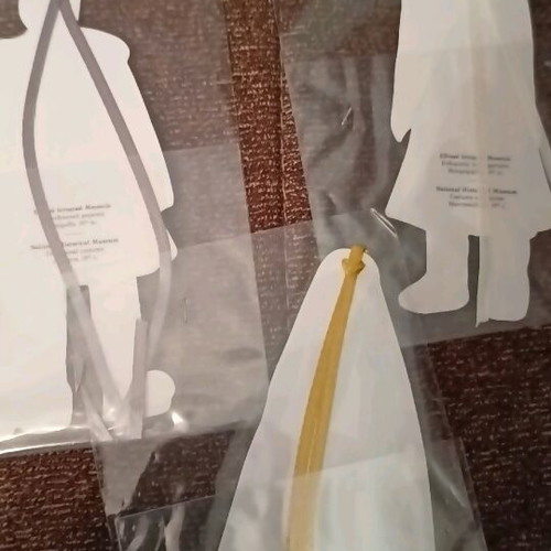 Paper ornaments with Greek traditional costumes new