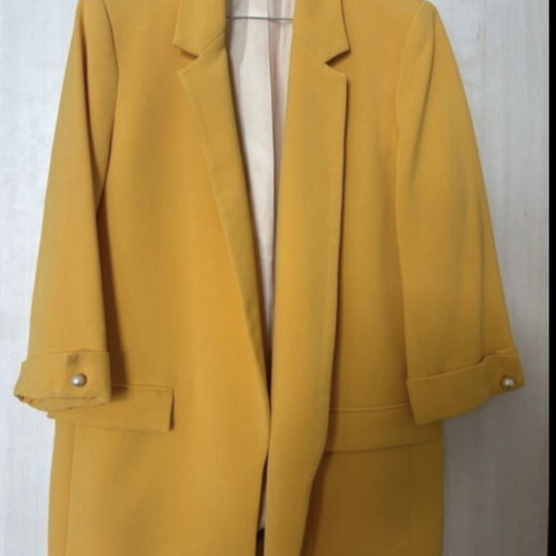 Zara classic summer jacket yellow new