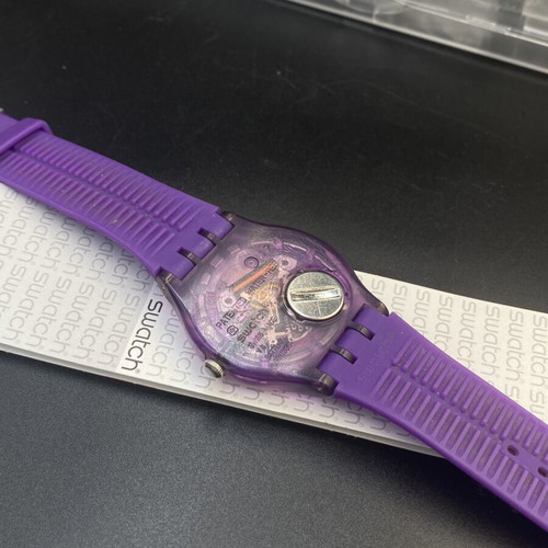 Swatch New Gent Purple Rebel watch like new, unisex, quartz