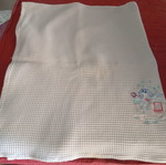 Baby Piqué Blanket with Embroidered Design like new