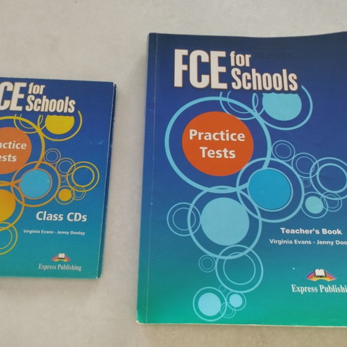 FCE for Schools Practice Tests Teacher's Book and Class CDs like new with Past Papers