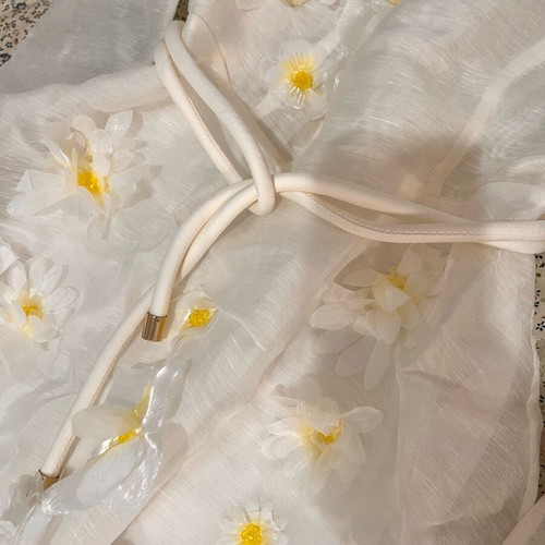 Zimmerman Matchmaker Daisy Midi Dress size 3 like new, white