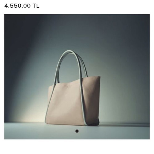 Victoria's Secret Daring Tote bag, light pink with grey handles