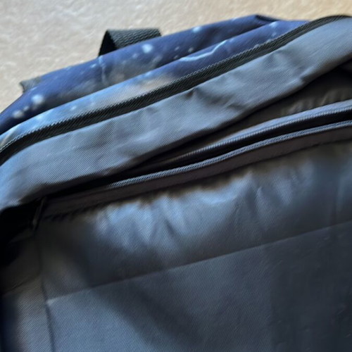 Fortnite school backpack blue with broken front zipper