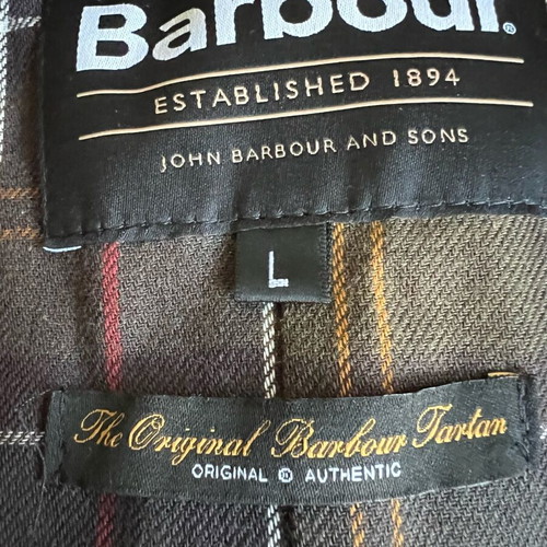 Barbour Men's Ashby Wax Jacket Dark Olive Size L like new