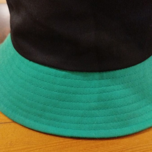 Guinness Bucket Hat new, black with green brim, one size