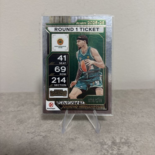 2025 Panini Contenders EuroLeague #9 Juancho Hernangomez Round 1 card