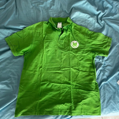 Wolfsburg polo t shirt lightly used, green, size XL