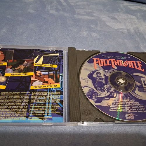 Full Throttle PC game like new, adventure