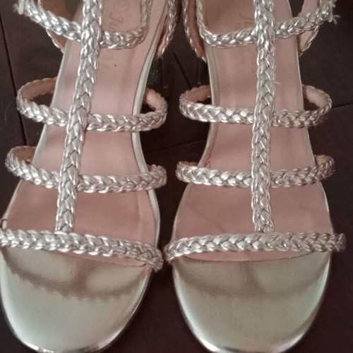 Luigi gladiator women's sandals like new, gold, size 36