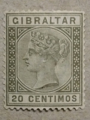 Gibraltar stamp new, unsealed 1895
