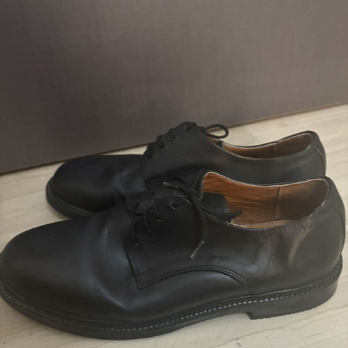 Olympos men's leather derby shoes size 44 black like new
