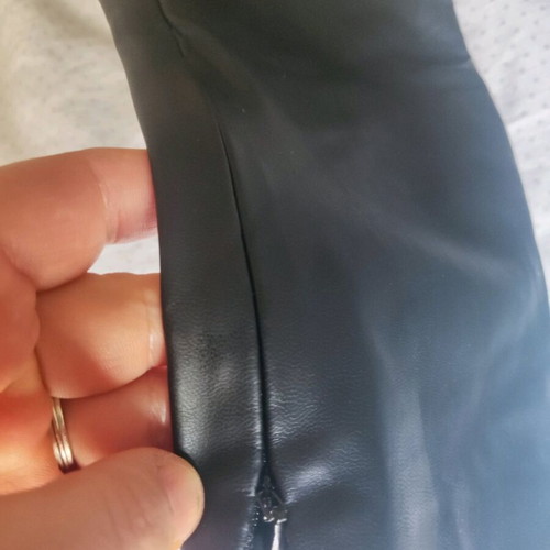 Zara leather-look leggings used, black, for 10-12 years old