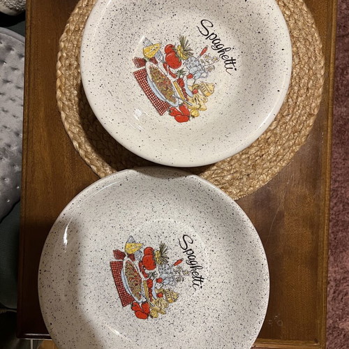 Pasta dish set new, 10 deep plates and 2 platters