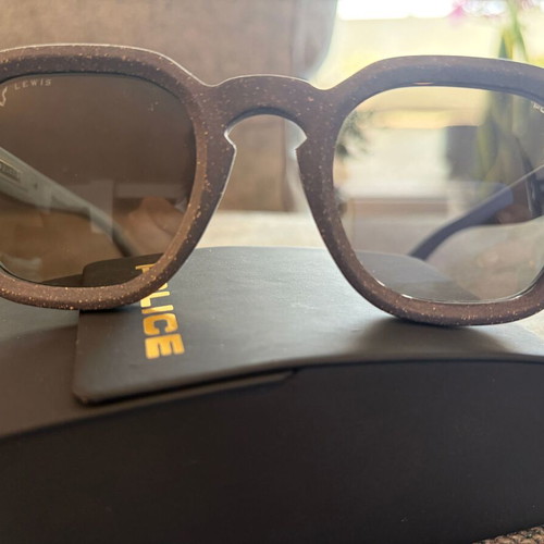 Police Lewis Hamilton SPLE38 Sunglasses Like New, Brown