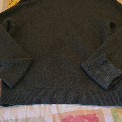Prada black wool cashmere cardigan size 54 like new