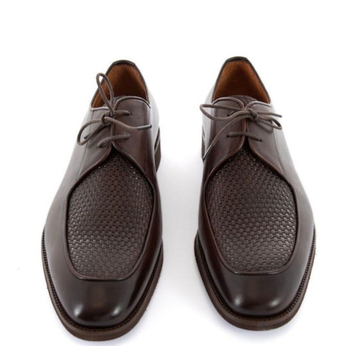 Philippe Lang men's leather moccasins brown size 41 new