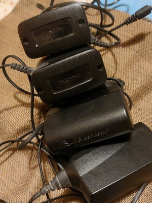 Mobile phone chargers used, pack of 4, Nokia and Sony Ericsson