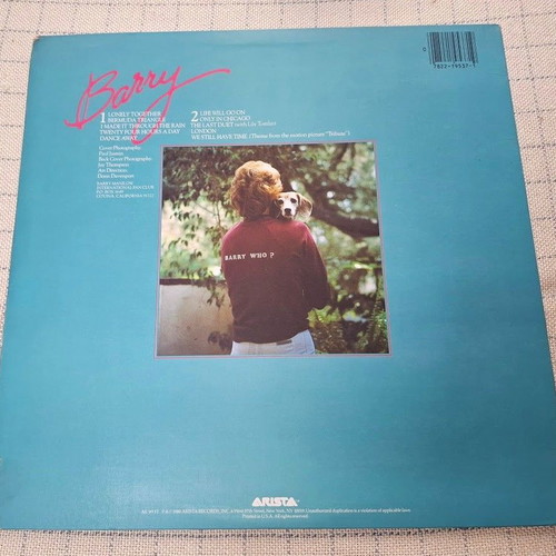 Barry Manilow Barry LP pop album like new