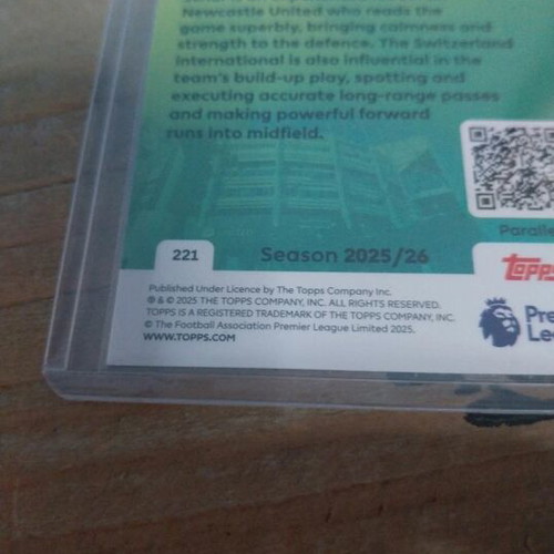 Fabian Schär Topps Premier League card like new