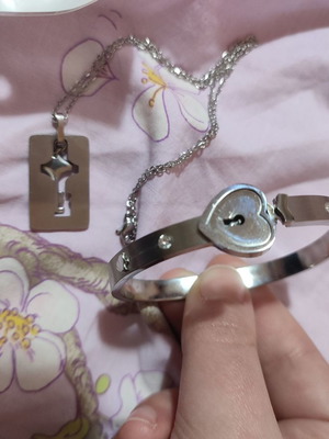 Jewelry for couples pendant and heart bracelet new