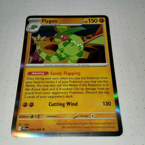 Flygon Pokemon card like new