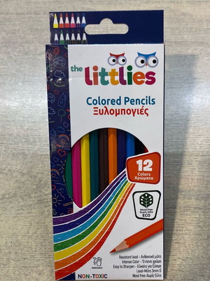 Colored pencils 12 colors eco wood-free non-toxic new