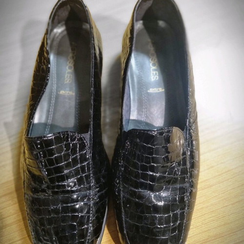 Aerosoles leather espadrilles No. 38 used, black