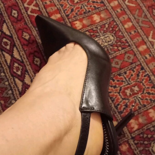 Slingback heels Bershka new, size 36, black