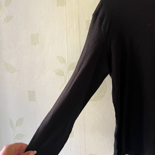Black women's blouse A-Style new, sizes L / XL, cotton with elastane