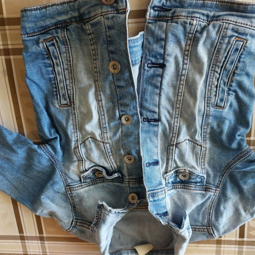 Zara denim jacket for girl 7 years like new, size 122 cm