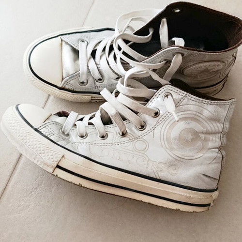 Converse Real Leather Chuck Taylor All Star Metallic Silver Boots