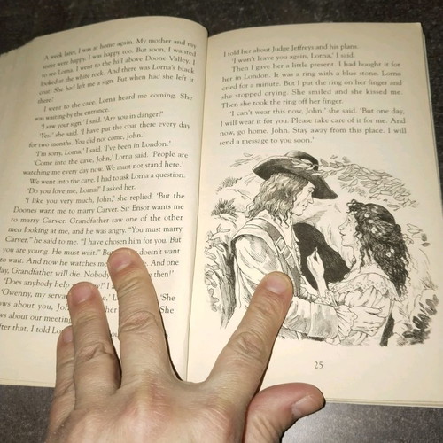 Lorna Doone book used, English short story, 63 pages