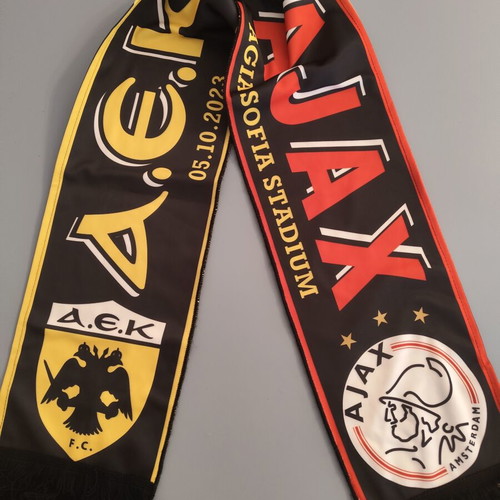 AEK - Ajax UEFA Europa League match scarf 05.10.2023 Agia Sofia
