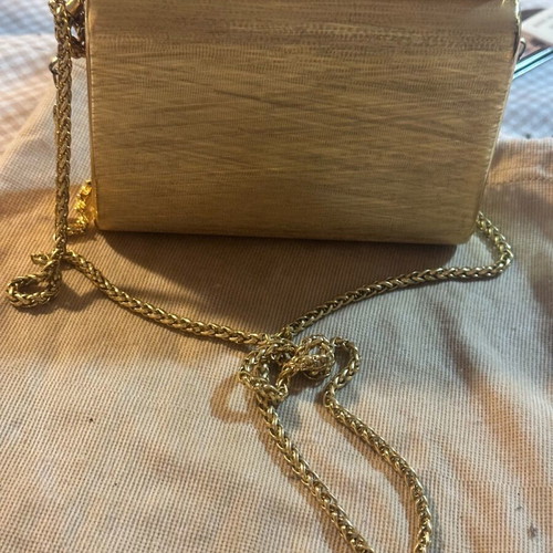 Rodo vintage bag used, gold with decorative stones