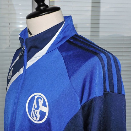 FC Schalke 04 Training Football Jacket Adidas Track Top 2010-2011 used, size 42-44