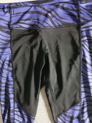 Active sports leggings used, multicolor, size S